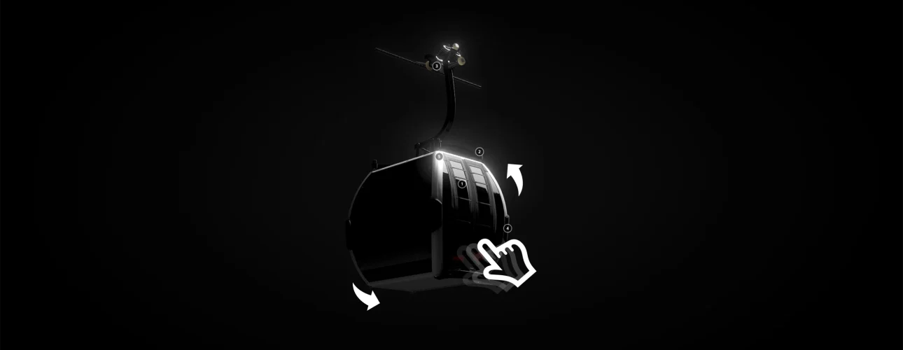 3D Video Interactive - CGI Gondel / Cable Car