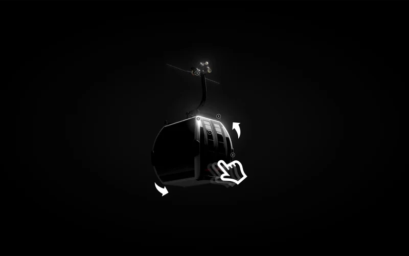 3D Video Interactive - CGI Gondel / Cable Car